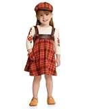 Guess - Guess? Baby Girl Three-Piece Plaid Jumper Set