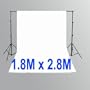 Neewer New Professional Photography Backdrops 1.8m x 2.8m (6ft x 9ft) *WHITE* 100% PREMIUM COTTON Muslin background cloth