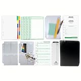 Day-Timer Desk 1 Armorhide 2-Page-Per-Week Zippered Solution Set - April 2008 - Black