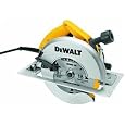 DEWALT DW384 8-1/4-Inch Heavy Duty Circular Saw with Brake and Rear Pivot Depth of Cut Adjustment