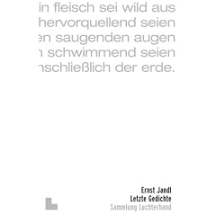 Letzte Gedichte