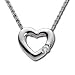 14Kt White Gold Petite Diamond Heart Pendant Necklace