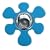 Splash Magnetic Bottle Opener - Blue