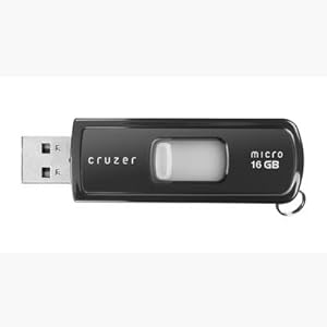 SanDisk Cruzer Micro 16 GB USB 2.0 Flash Drive SDCZ6-016G-A11