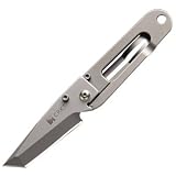 K.I.S.S., Stainless Handle & Blade, Tanto, Plain, Clam Pack