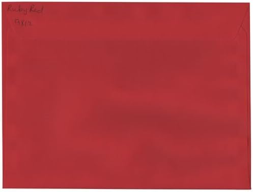 JAM Paper® A9 (5 3/4 x 8 3/4) Paper Invitation Envelopes - Ruby Red - 25 envelopes per pack