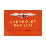 1951 CHEVROLET Sales Brochure Literature Book Piece by Chevrolet