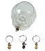 ALOHA WINE GLASS CHARMS - SET OF 4 - HAWAII GIFTS