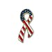 American Flag Ribbon Lapel Pin