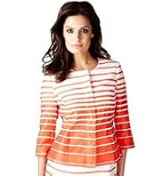 Per Una Speziale Linen Rich Graduated Striped Jacket