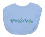 IPlay Babywear Organic Fruiti and Veggi Knit Bib in Cornflower