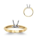 2.50 carat 4 Prong Two Tone Solitaire