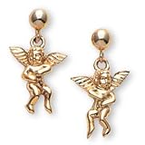 The Perfect 14K Yellow Gold Angel Pierced Earrings