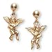 The Perfect 14K Yellow Gold Angel Pierced Earrings