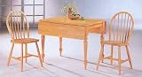 Solid Natural Drop Leaf Farm Table