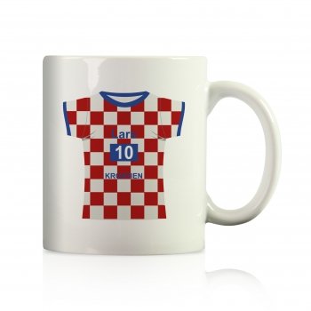 Kroatien EUROPA 2012 Trikot Becher mit Namen und Nummer