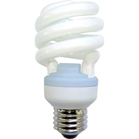 GE 75406 13-Watt CFL Spiral Reveal Light Bulb, 60-Watt Equivalent
