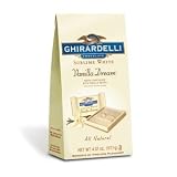 Ghirardelli Chocolate White Vanilla Dream Squares Chocolates Stand Up Bag Gift Bag, 4.12 oz.