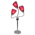 3-Arm Table Lamp - Pink