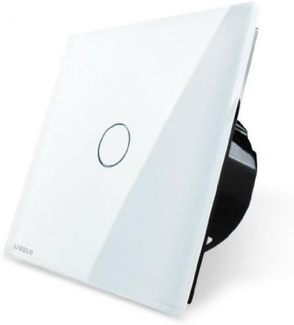 Luxury White Crystal Glass Switch Panel, EU Standard, VL-C701-11,110~250V Touch Screen Wall Light Switch