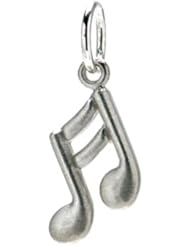 Dogeared Double Note Charm, Sterling Silver