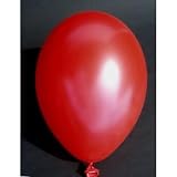 50 Luftballons 11/26cm in Metallic ROT Nr. 430