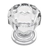 Buy 1-1 4 Acrylic Faceted Knob, CHROME AND CLEAR by Liberty Hardware