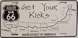 Route 66 Maps - License Plate - A66