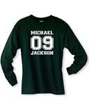MICHAEL JACKSON 09 on Long Sleeve Adult & Youth Cotton T-Shirt (in 24 colors)