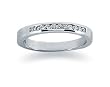 0.11 channel set diamond band in Platinum
