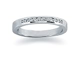 0.11 channel set diamond band in Platinum