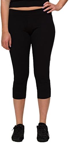 Central Park Women's Active Wear Black Yoga Capri Pants XLarge
