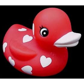 Red Valentine's Day Love Rubber Ducky