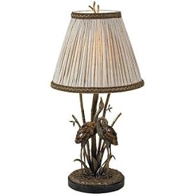 Maitland-Smith Antique Brass Heron Table Lamp