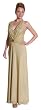 Plus Size Stylish Shimmering Halter Long Evening/ Prom/ Bridesmaid Dress w/Jewel D'ecor