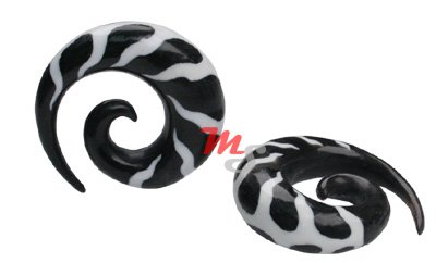 31974nxsvML NEW Organic FLAME Horn COIL Ear CLAW 12mm 1/2 Gauge