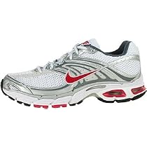 Nike air max moto 6 silver/red/white running women shoes