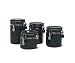 Grant Howard Hunter Green Canisters with Stainless Steel Spoon, Set of 4