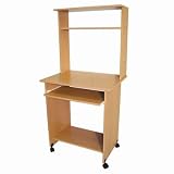 Computer Table with Hutch - Beech