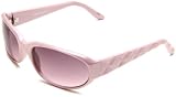 Union Bay Women's U112 Small Oval Plastic Sunglasses,Pink Frame,Smoke Gradient Lens,One Size
