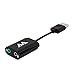 Antlion Audio GDL-0424 USB Stereo Sound Card Adaptor for Microphones and Headphones - Compatible with PS4, XBox1 and USB-Ready Devices