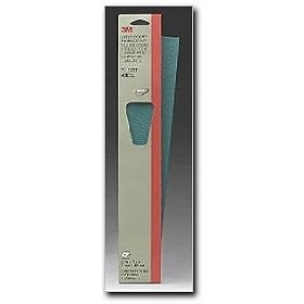 3M Green Corps Production Resin Sheet, 2 3/4 in x 17 1/2 in, Grade 40E, Pack of 5 Sheets