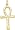 Ankh, Gold Plated Silver Charm by Rembrandt Charms
