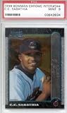1999 CC Sabathia Bowman Chrome Baseball MLB Rookie Cards - Professionally Graded a PSA 9 (Cleveland Indians)