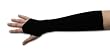 Velvet Fingerless Sleeve Gloves, Black Only