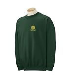 Custom embroidered mean face tennis ball design on sweatshirt