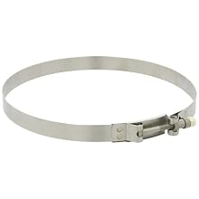 Ideal-Tridon 30021 Series Stainless Steel 300 T-Bolt Channel Bridge Hose Clamp, Heavy Duty