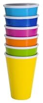 Zak Designs Park 6-Piece 14-Ounce Tumbler Set, Assorted Colors