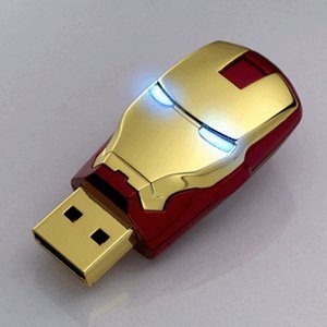 The AVENGERS Ironman Mask USB Flash Drive 8GB in original Avengers Package by InfothinkB008N2UC00 : image