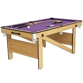 BCE 6' Rolling Lay Flat Pool Table